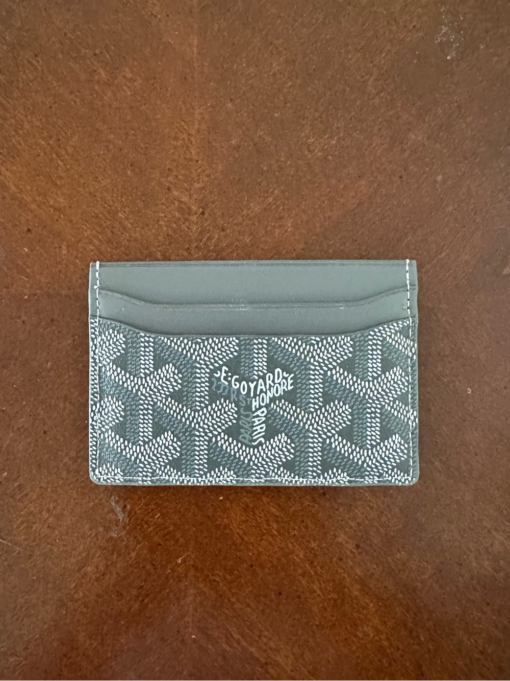 Gray Goyard Mens Cardholder